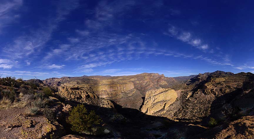 Fish Creek East Overlook, Apache Trail, January 9, 2013